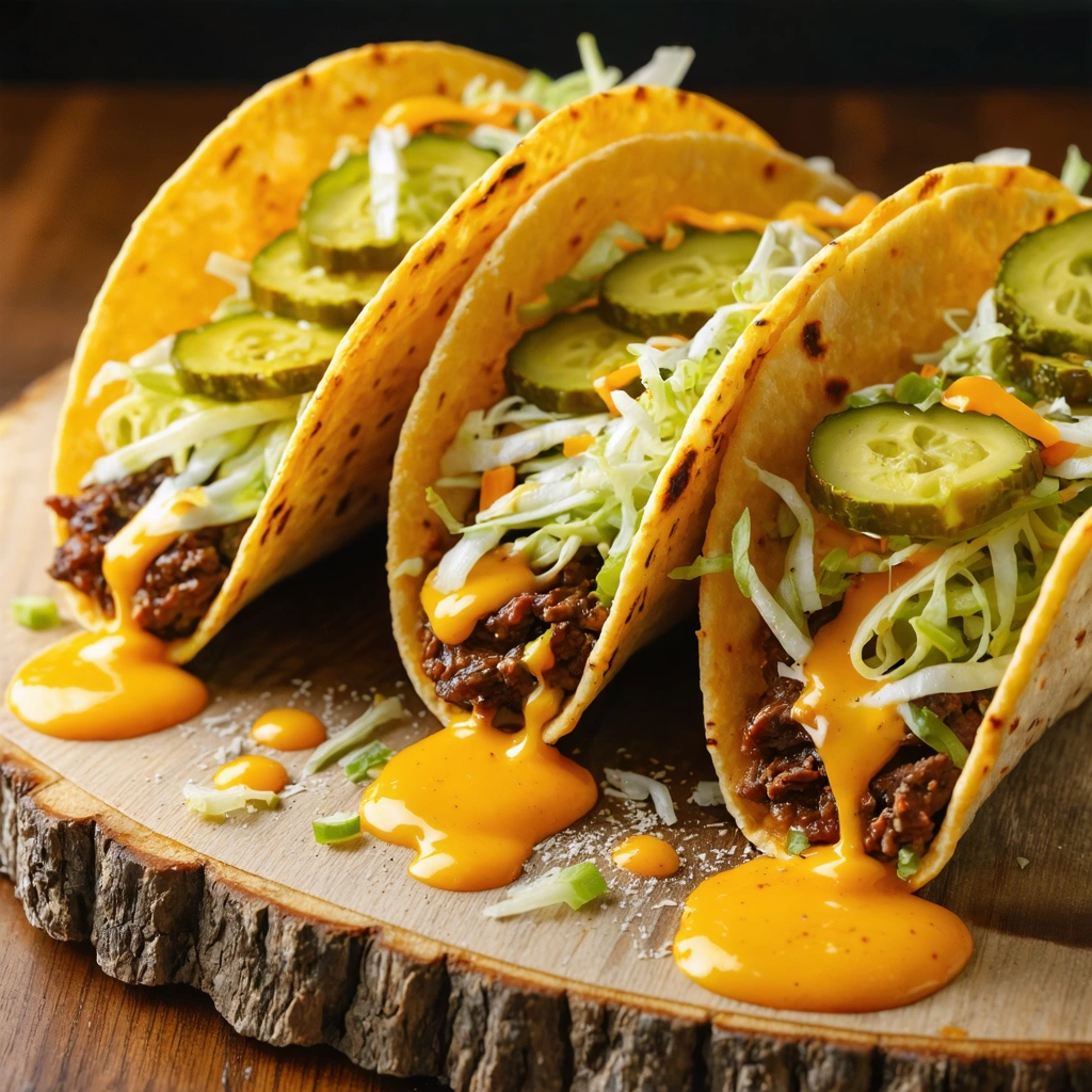 Big Mac Smash Tacos with Zesty Special Sauce