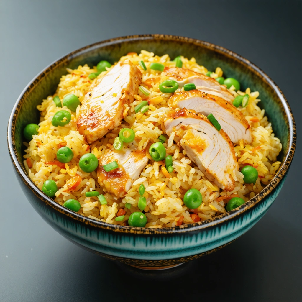 Classic Chicken and Pea Egg Fried Rice