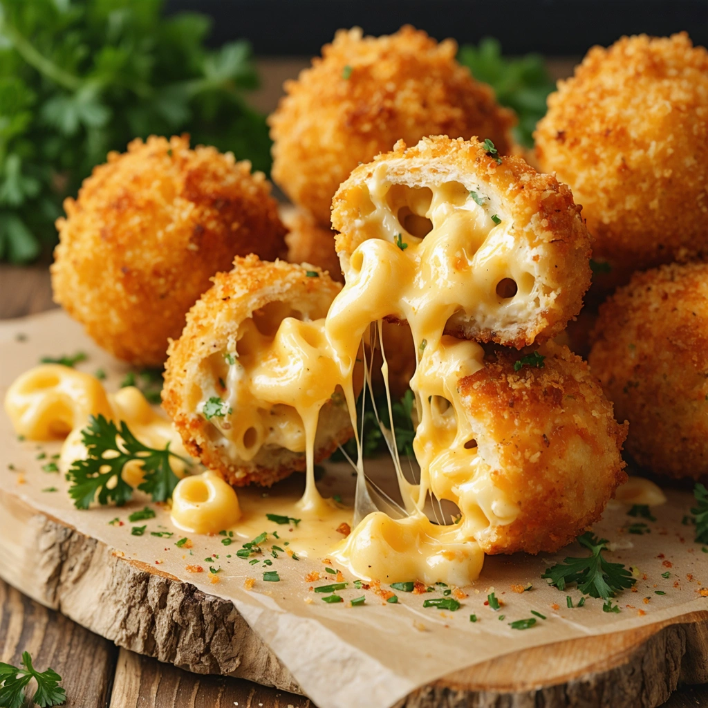 Crispy Cheesy Macaroni Bites