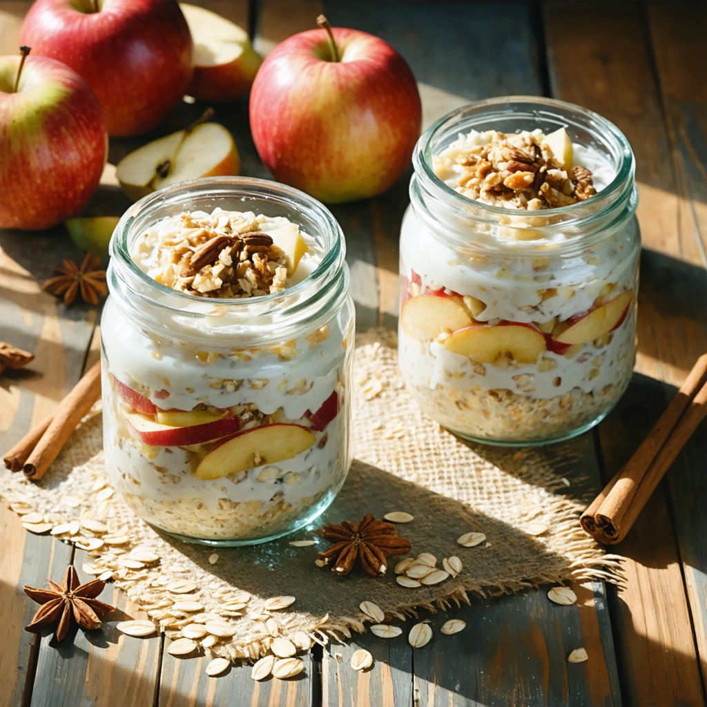 Spiced Apple & Pear Overnight Oats