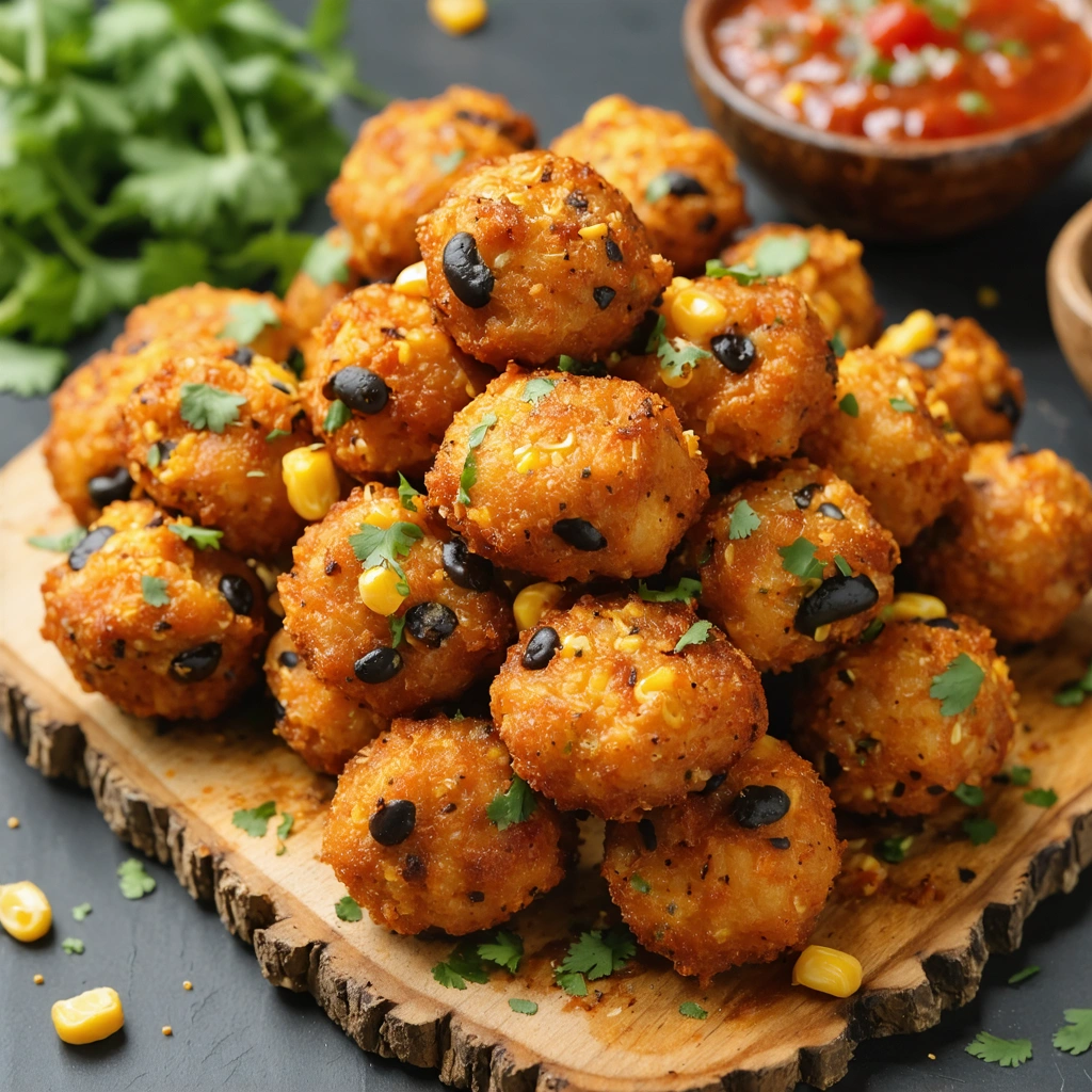 Spicy Black Bean & Corn Bites