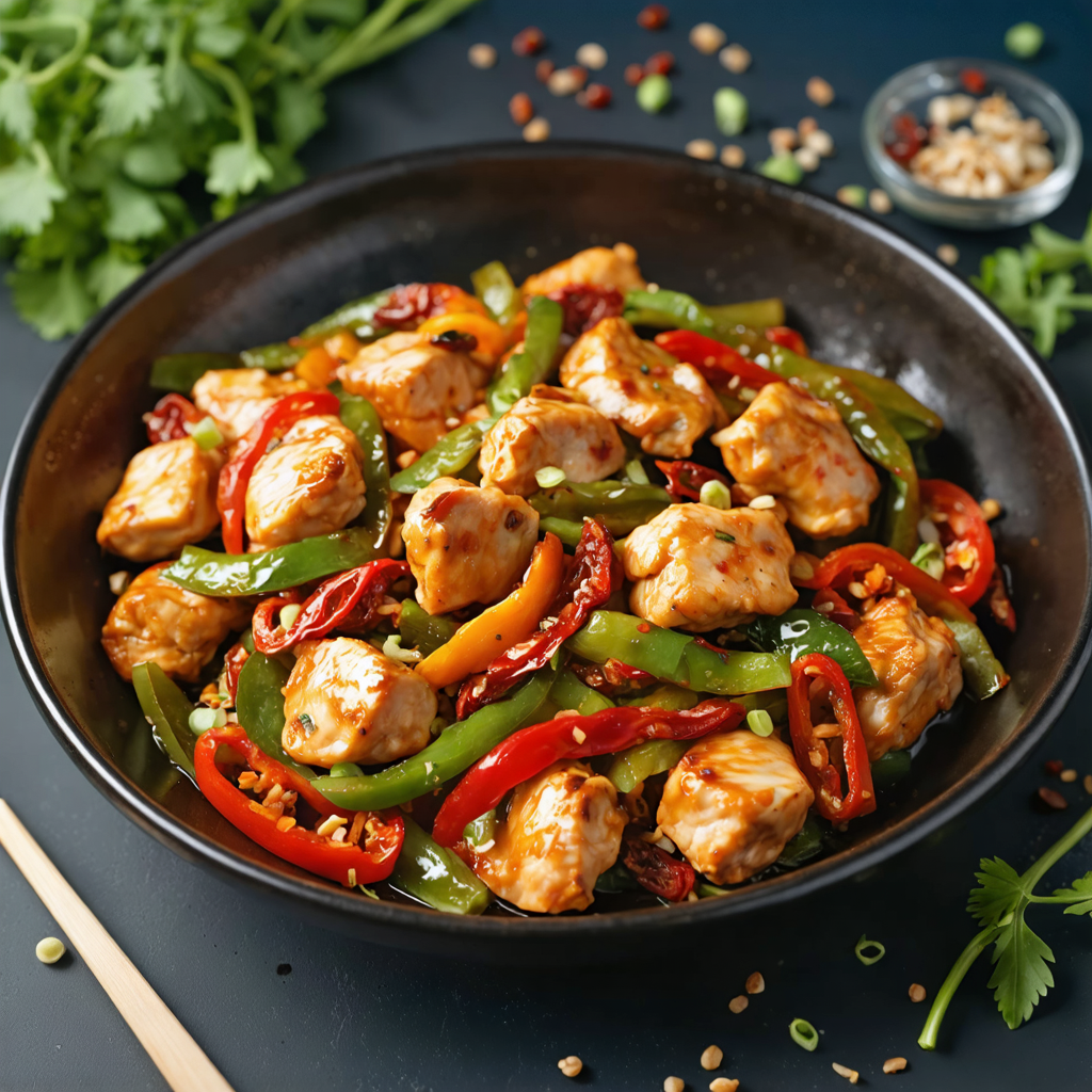 Spicy Chicken and Sun-Dried Tomato Stir-Fry