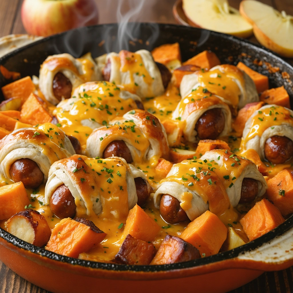 Sweet & Savory Pigs in a Blanket Bake