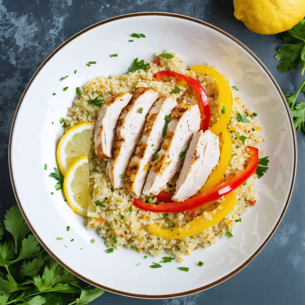 Zesty Lemon Herb Chicken & Quinoa Bowl